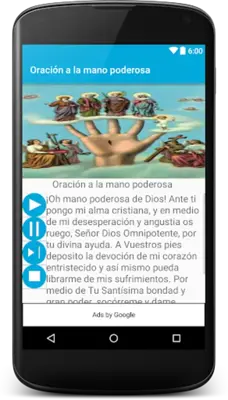 Oración a la Mano Poderosa android App screenshot 1